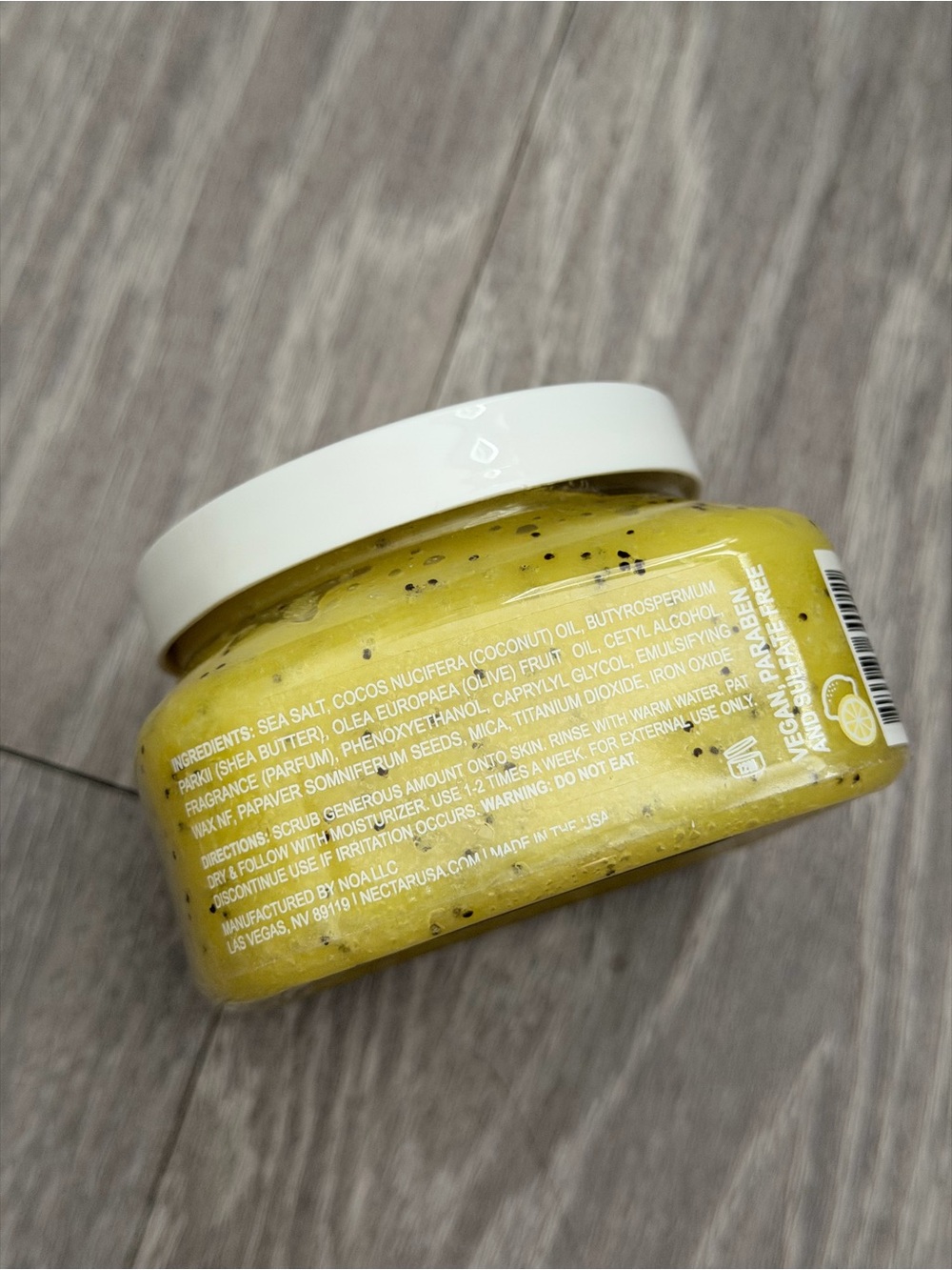 Nectar Citrus Detox Salt Scrub - Picture 2 of 3